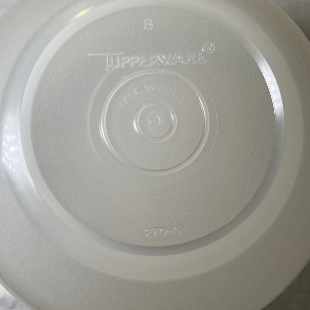 Vintage‎ Tupperware Mixing Bowl Set NOS w/Lids Bag & Paperwork 270-5 271-10 NOS